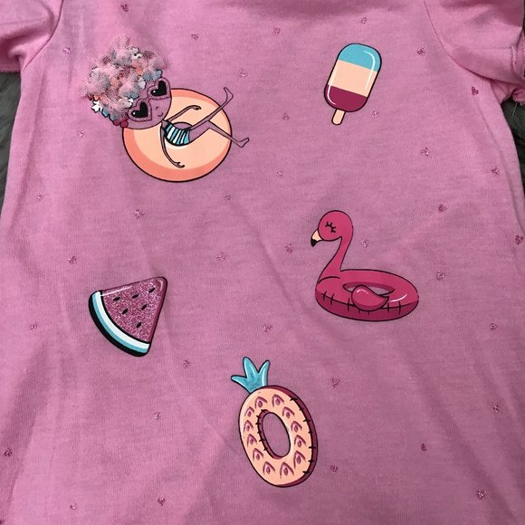 Petit Lem Sleep | Girl's Pool Time Night Dress | Pink | Various Sizes - Picture 2 of 3